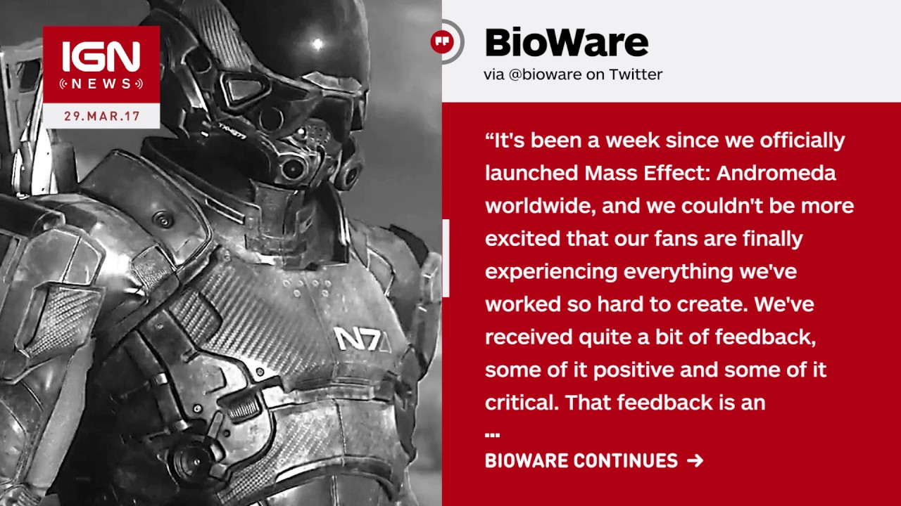 Artistry in Games BioWare-Responds-to-Mass-Effect-Andromeda-Feedback-IGN-News BioWare Responds to Mass Effect: Andromeda Feedback - IGN News News  Xbox One PC news Mass Effect: Andromeda IGN News feature Breaking news #ps4  