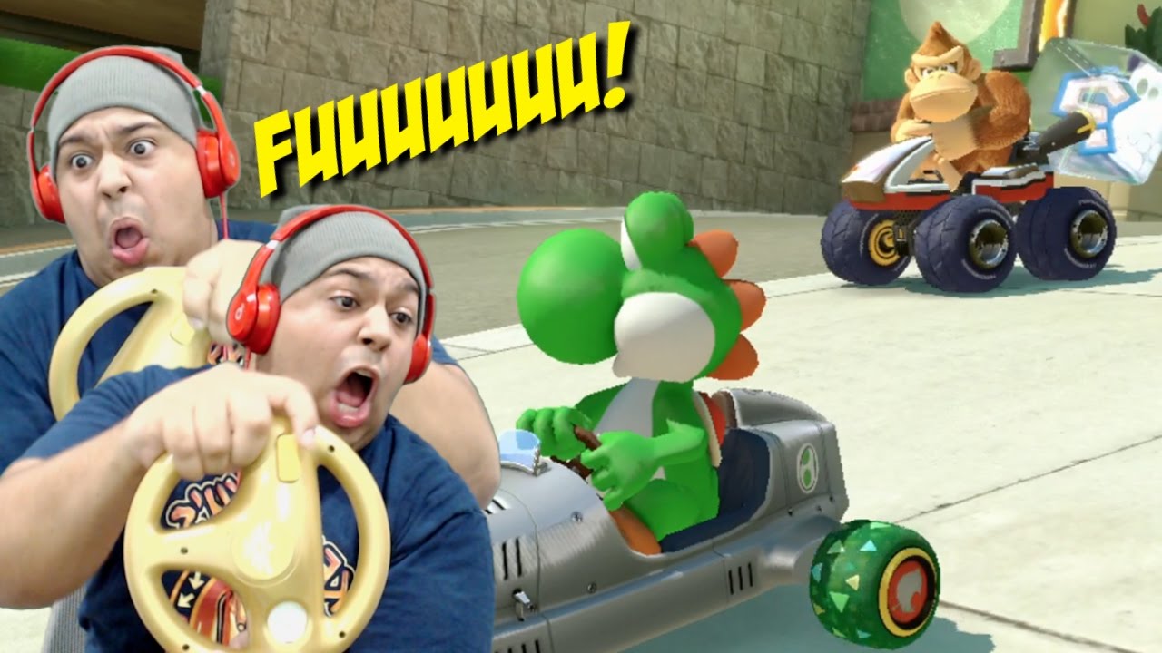 Artistry in Games HILARIOUS-I-REGRET-USING-THIS-FKING-WHEEL-MARIO-KART-8-With-STEERING-WHEEL [HILARIOUS!] I REGRET USING THIS F#%KING WHEEL!!! [MARIO KART 8 / With STEERING WHEEL] News  yoshi wheel rage quit mario kart 8 lol lmao hilarious HD Gameplay funny moments donkey dashiexp dashiegames  