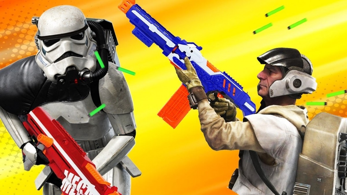 Artistry in Games 5-Star-Wars-Battlefront-Weapons-We-Want-as-NERF-Guns-Up-At-Noon-Live 5 Star Wars Battlefront Weapons We Want as NERF Guns - Up At Noon Live! News  Xbox One top videos Super Soaker Star Wars Battlefront II star wars Shooter PC Nerf IGN hasbro Electronic Arts DICE (Digital Illusions CE) battlefront 2 #ps4  