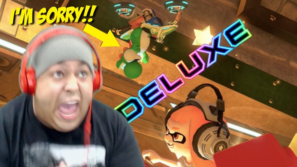 Artistry in Games THIS-SHT-WAS-INTENSE-MARIO-KART-8-DELUXE THIS SH#T WAS INTENSE!!! [MARIO KART 8 DELUXE] News  yoshi switch rage quit mario kart 8 inkling girl hilarious HD Gameplay funny moments deluxe dashiexp dashiegames Commentary  