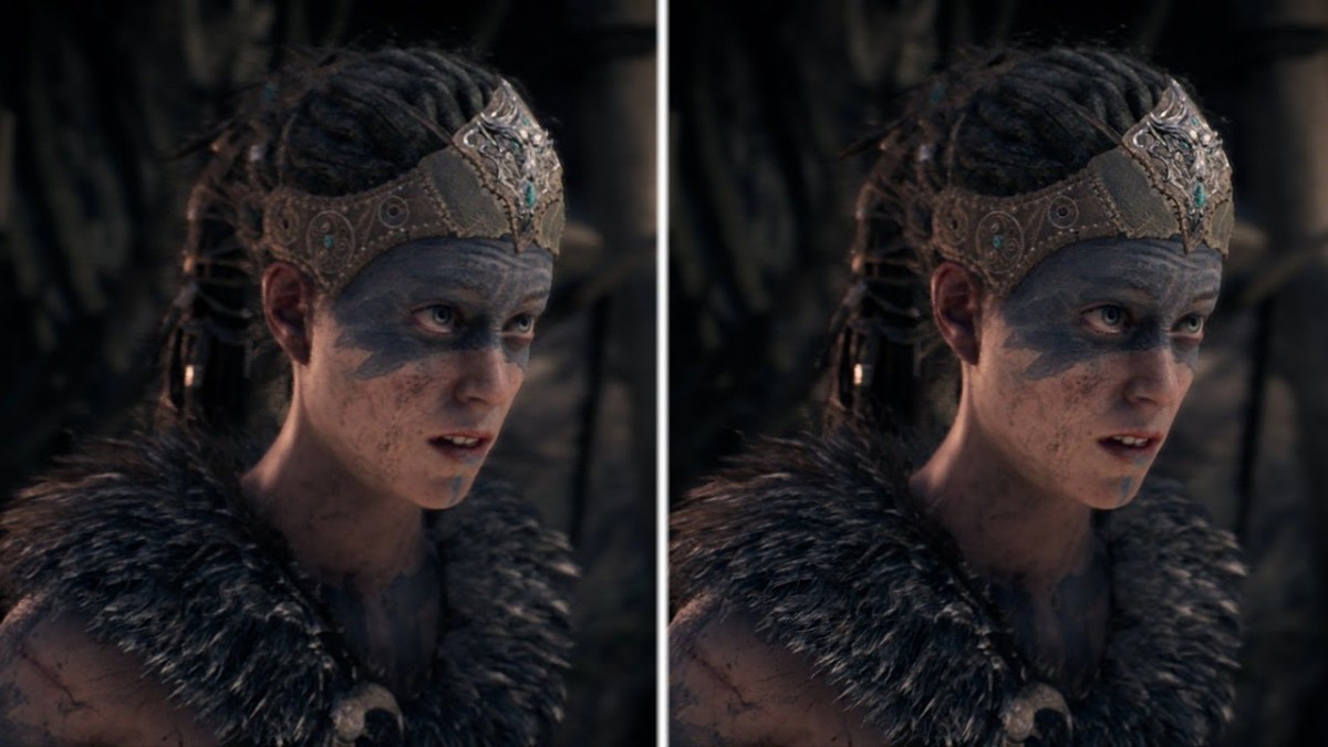 Artistry in Games Hellblade-Senuas-Sacrifice-Graphics-Comparison-PS4-vs.-PS4-Pro Hellblade: Senua's Sacrifice Graphics Comparison: PS4 vs. PS4 Pro News  PC IGN Hellblade: Senua's Sacrifice graphics comparison games feature Action #ps4  