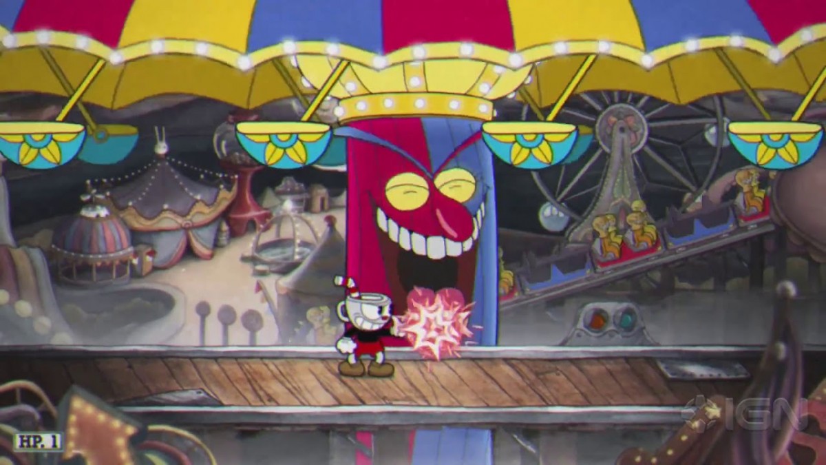 Artistry in Games Cuphead-Walkthrough-How-to-Beat-Carnival-Kerfuffle Cuphead Walkthrough - How to Beat Carnival Kerfuffle News  world weapons walkthrough strategy strategies secrets mugman map kerfuffle IGN How-To Guide devil defeat Cuphead coins carnival Bosses boss black and white beat Battle  