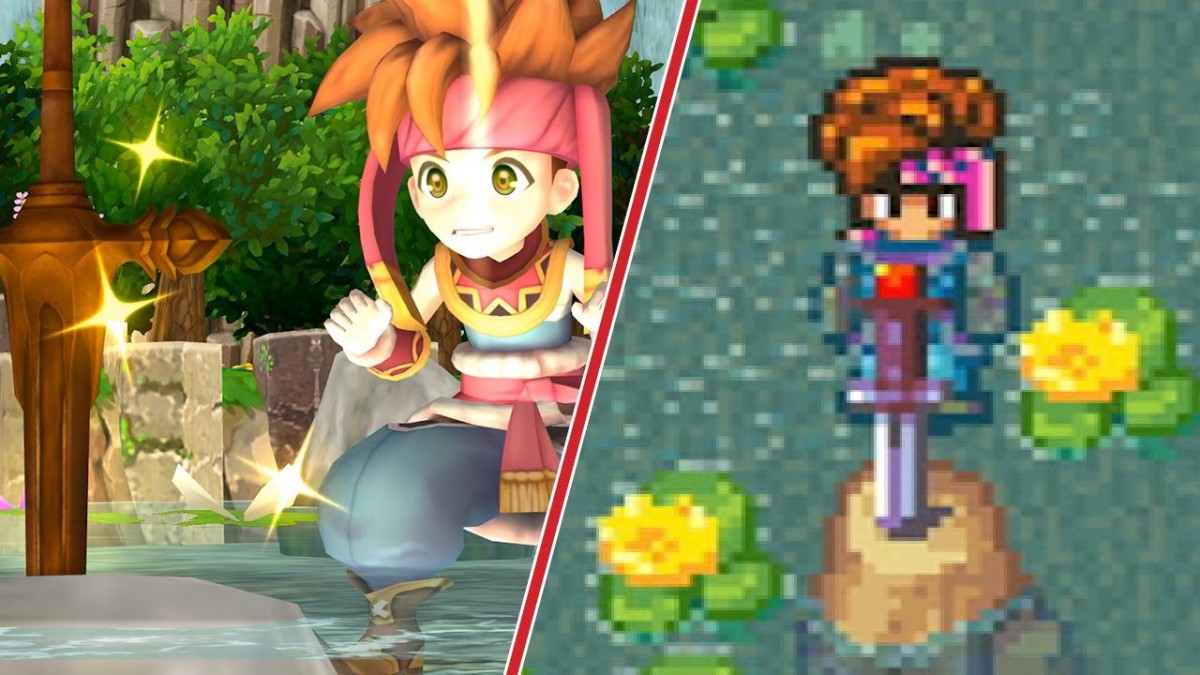 Artistry in Games Secret-of-Mana-Graphics-Comparison-1993-vs.-2018 Secret of Mana Graphics Comparison: 1993 vs. 2018 News  Vita top videos Square Enix Secret of Mana RPG PC IGN games Gameplay adventure Action #ps4  