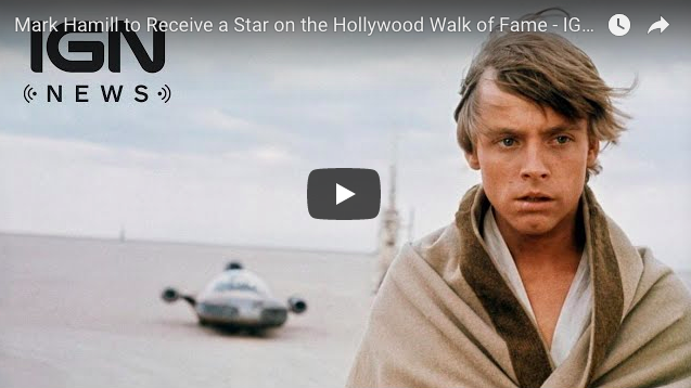 Artistry in Games Screen-Shot-2018-02-27-at-12.41.12-AM Mark Hamill to Receive a Star on the Hollywood Walk of Fame - IGN News News  Walt Disney Studios Motion Pictures Star Wars: The Last Jedi Star Wars: Episode IV -- A New Hope star wars sci-fi movie Lucasfilm Ltd. IGN feature fantasy Family Action 20th Century Fox  