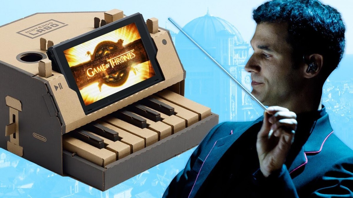 Artistry in Games Game-of-Thrones-Composer-Plays-the-Theme-on-a-Nintendo-Labo Game of Thrones Composer Plays the Theme on a Nintendo Labo News  switch shows Nintendo Labo Variety Kit Nintendo IGN HBO games Game of Thrones feature fantasy Educational companies  