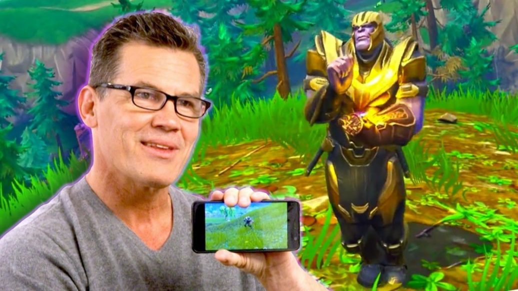 Josh Brolin Reacts to Thanos Fortnite Gameplay  Artistry 