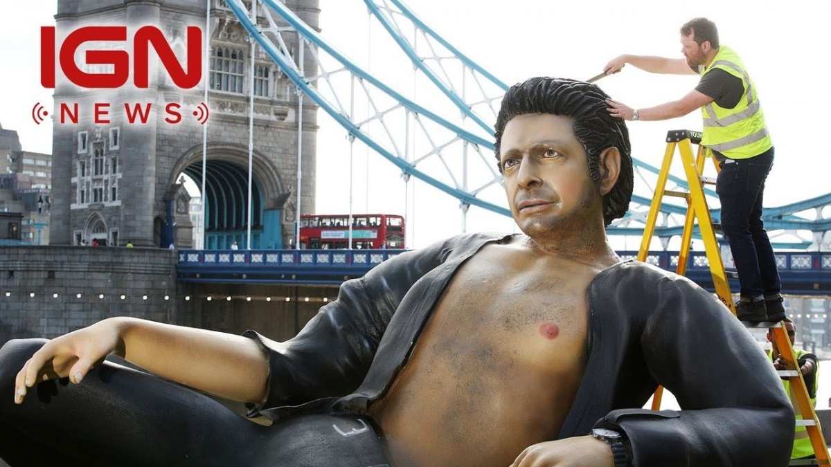 Artistry in Games Theres-a-25-Foot-Tall-Jeff-Goldblum-Statue-in-London-IGN-News There's a 25-Foot Tall Jeff Goldblum Statue in London - IGN News News