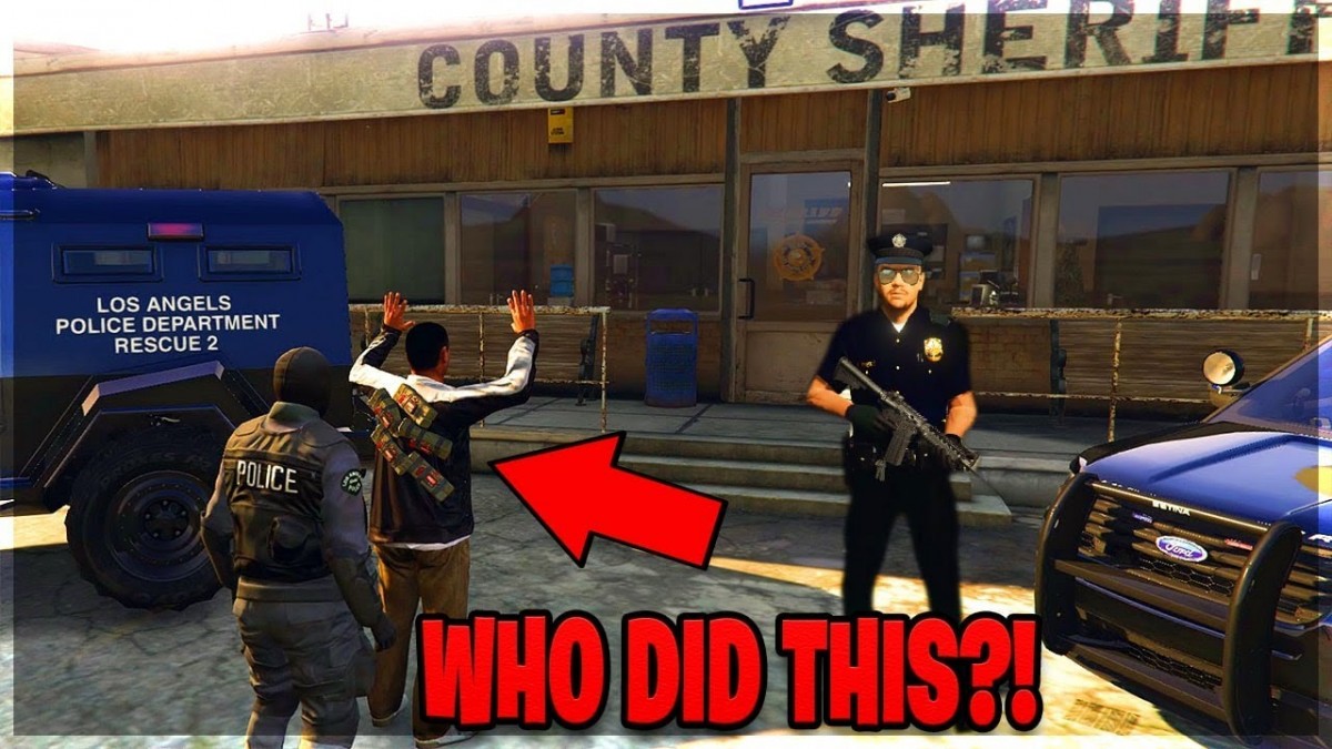 Artistry in Games GTA-5-RP-I-Strapped-Bombs-and-Went-To-The-Police-Station-Called-SWAT GTA 5 RP - I Strapped Bombs and Went To The Police Station!! (Called SWAT) News