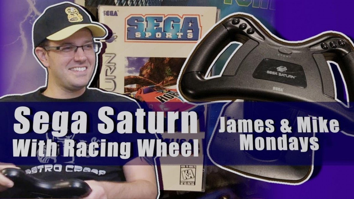 Artistry in Games Sega-Saturn-with-Racing-Wheel-James-Mike-Mondays Sega Saturn with Racing Wheel - James & Mike Mondays News