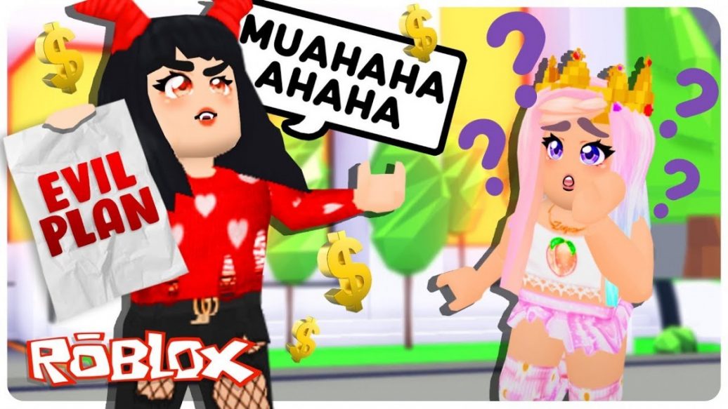 A Gold Digger Adopted Me But She Had An Evil Secret Plan - play roblox with me