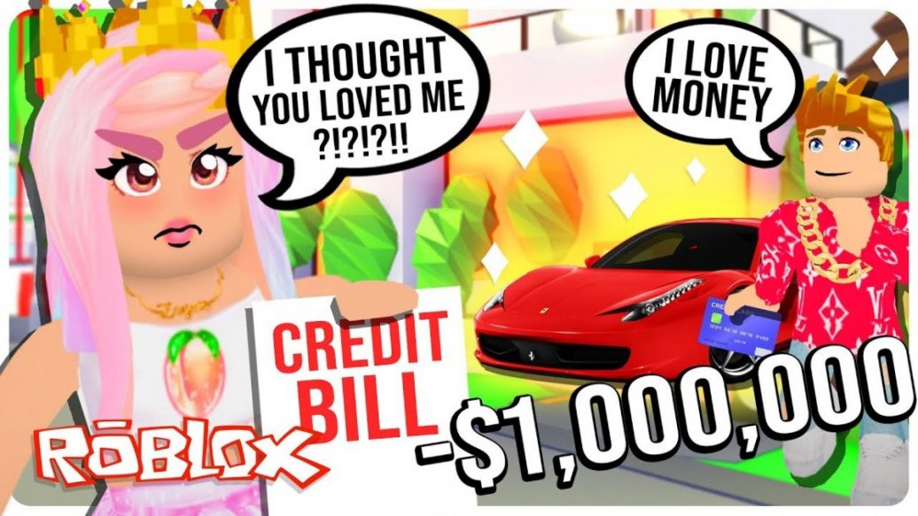 Gold Digger Boyfriend Stole My Credit Card And Went On A Shopping Spree Adopt Me Roblox Roleplay - 